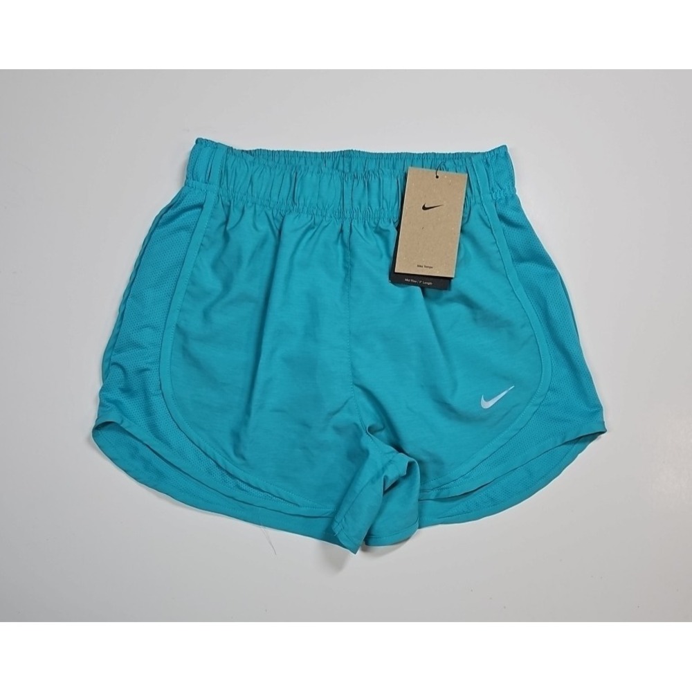Nike Womens Dri-FIT Teal Tempo 3" Brief Lined Running Shorts Size XS NWT